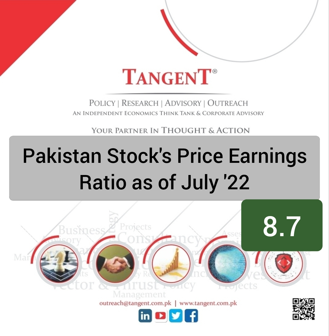 Pakistan Stock Market Price Earnings Ratio for July 2022