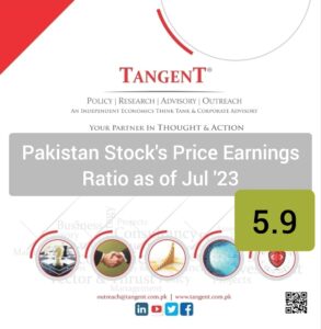 Pakistan stocks Price Earnings Ratio for July '23